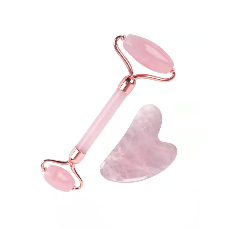 Ferramenta portátil de massagem facial com rolo de jade
