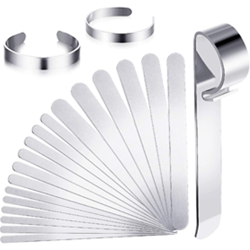 Pulseira de aço inoxidável em branco ajustável